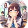 良い未来を思い描いている女の子