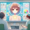 画面に映る人をAIが解析している画像