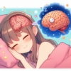 眠っている女の子とその脳内（リアル）